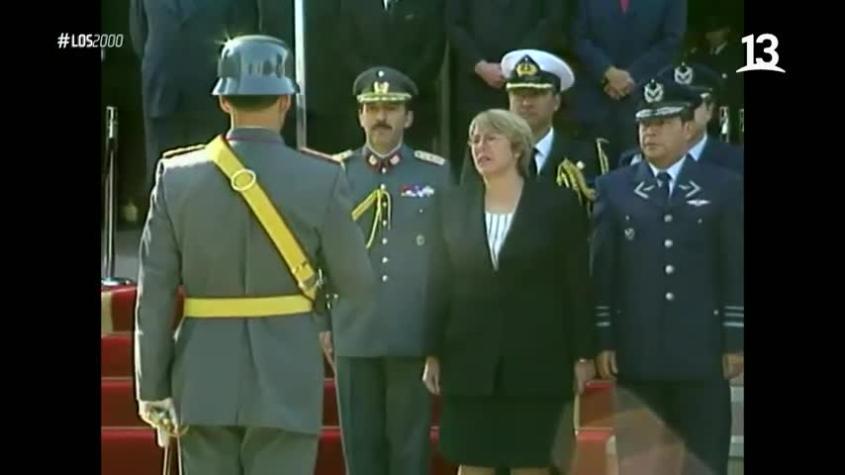 Michelle Bachelet asume como Ministra de Defensa el año 2002