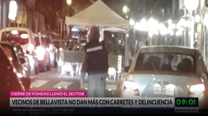 Vecinos de Bellavista denuncian carretes masivos y delincuencia en la zona