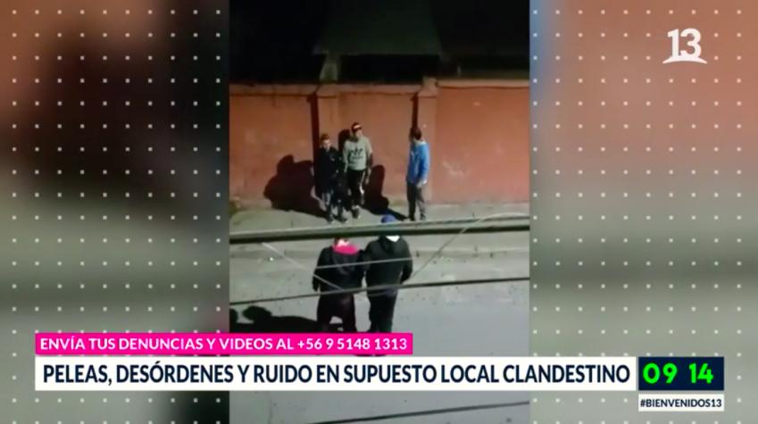 Vecinos denuncian peleas y ruido dentro de supuesto local clandestino