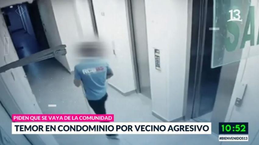 Temor en condominio por vecino agresivo