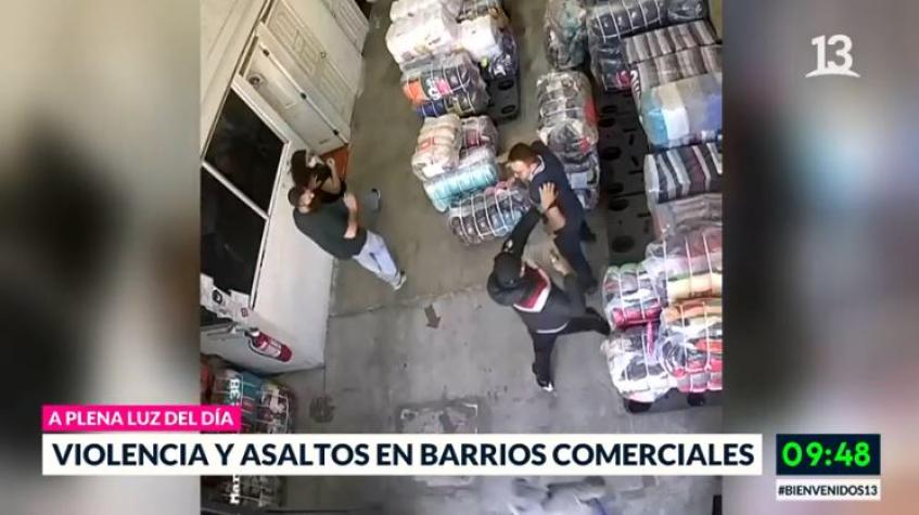 Violencia y asaltos causan preocupación en barrios comerciales