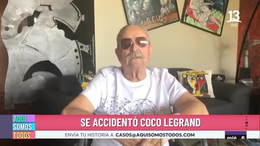 Coco Legrand sufrió accidente en moto y tuvo que someterse a una operación 