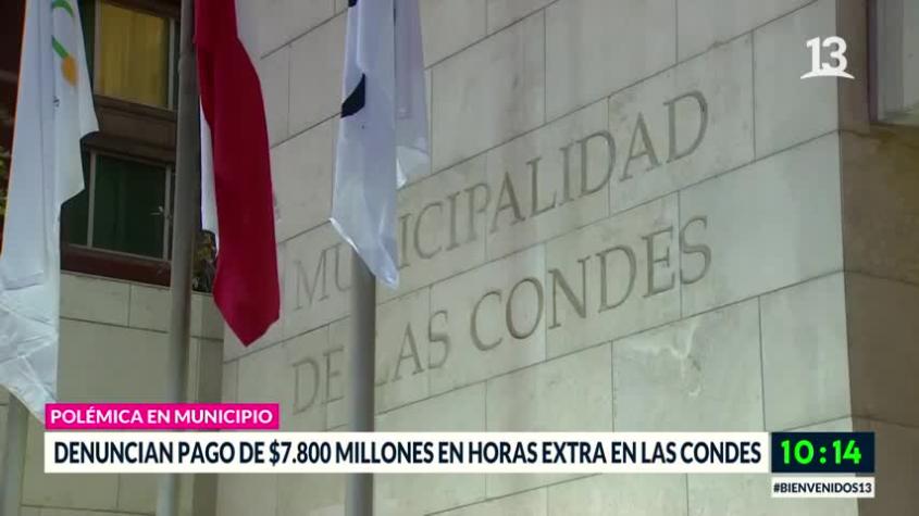 Denuncian pagos millonarios en horas extras en municipio de Las Condes