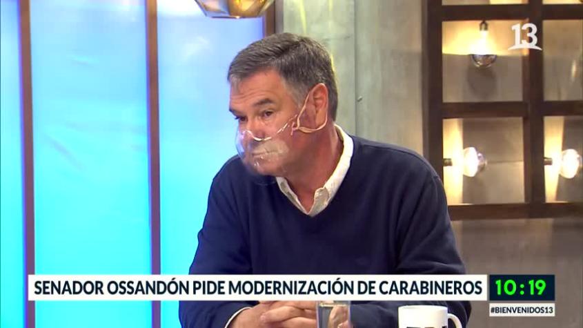 Senador Ossandón aclara sus dichos y pide modernización de Carabineros 