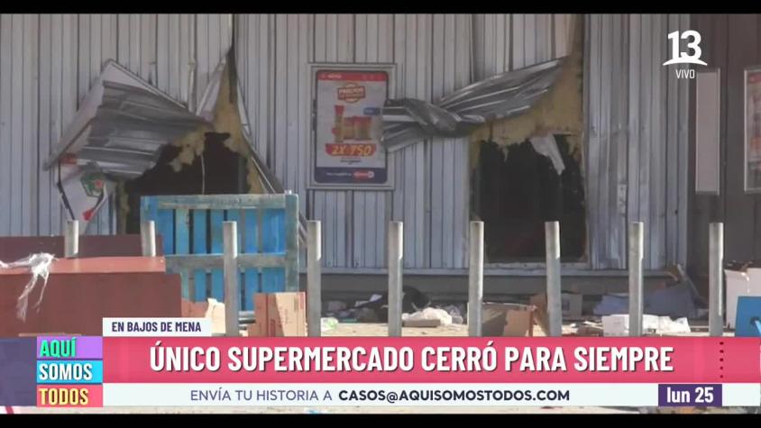 Último supermercado en Bajos de Mena fue saqueado y no volverá a abrir