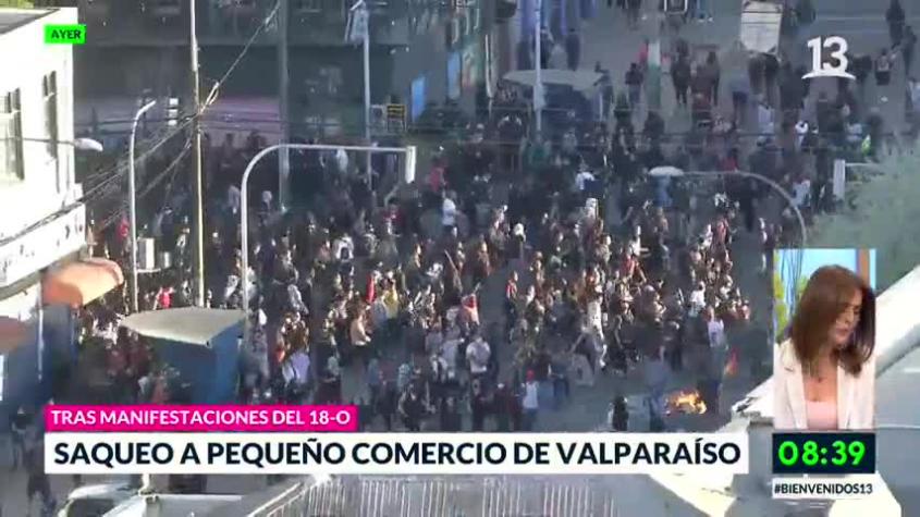 Saqueos y diversos incidentes se registraron en Valparaíso 
