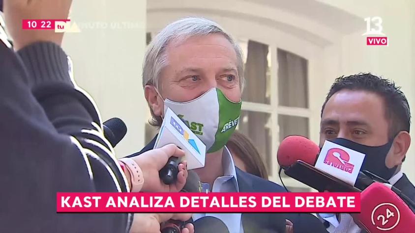 Kast respondió a críticas por sus dichos en debate