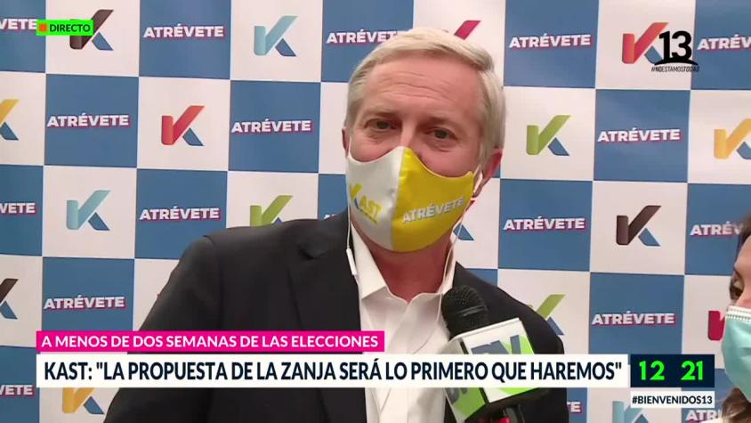 José Antonio Kast habló de los puntos claves de su campaña presidencial