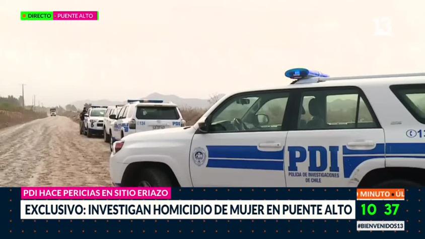 Investigan femicidio en Puente Alto: autor se encuentra confeso