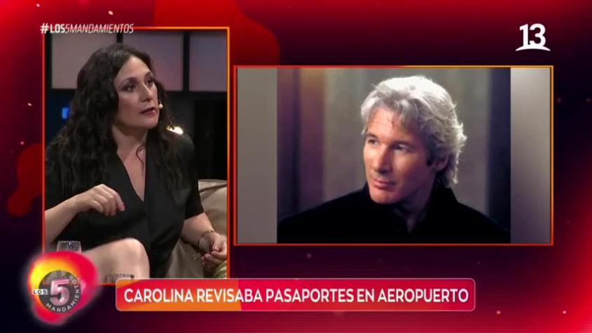 Carolina Paulsen trabajó en el aeropuerto y se encontró con Richard Gere