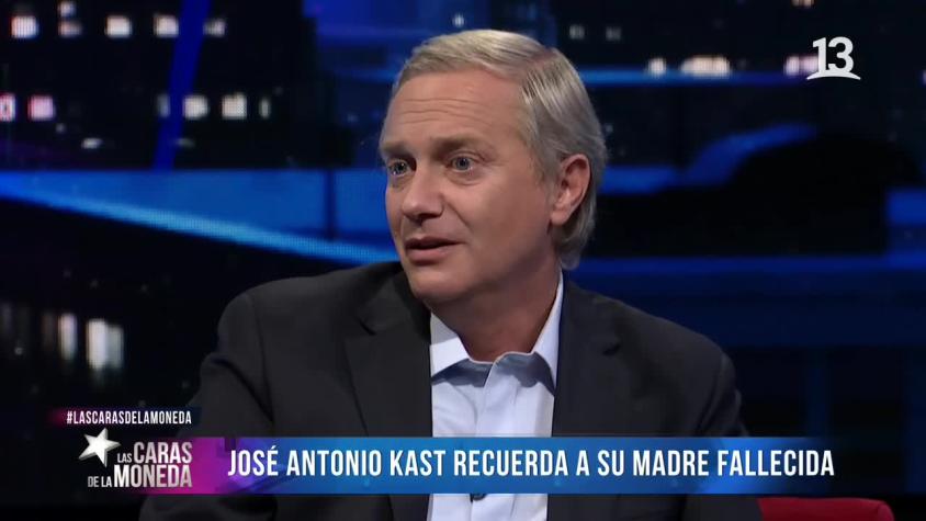 José Antonio Kast se emocionó al recordar a su madre fallecida
