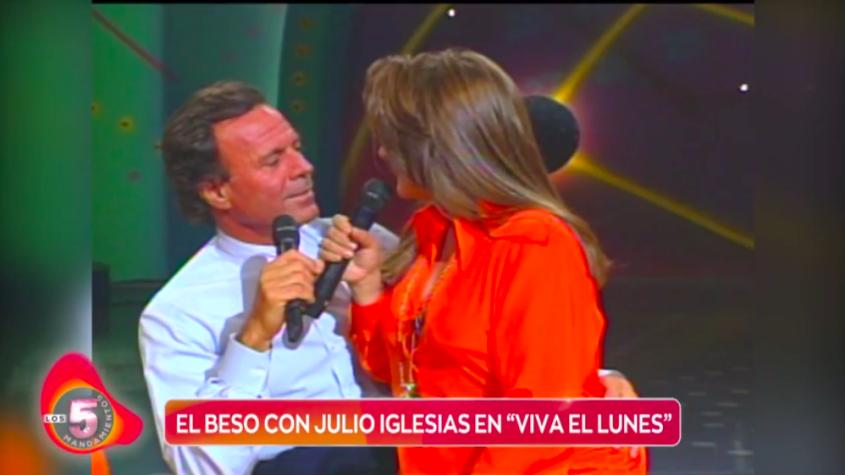 Natalia Cuevas contó detalles de su recordado beso con Julio Iglesias