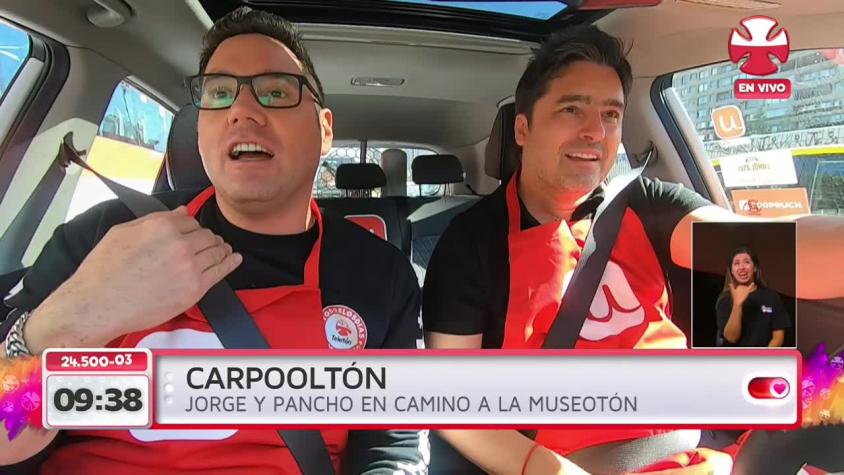 El divertido "carpooltón" de Zabaleta y Pancho Saavedra 