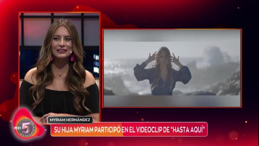 “Fue súper emocionante”: Myriam Hernández sobre la participación de su hija en videoclip