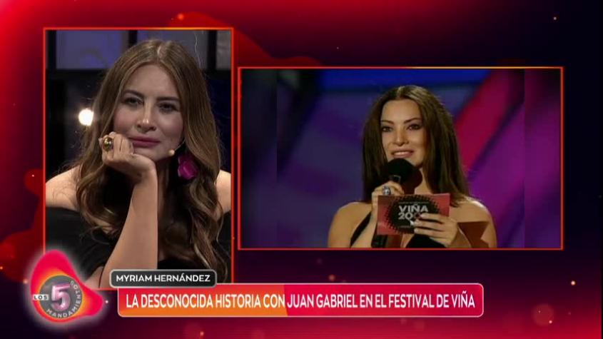 Myriam Hernández reveló desconocida historia con Juan Gabriel en el Festival de Viña