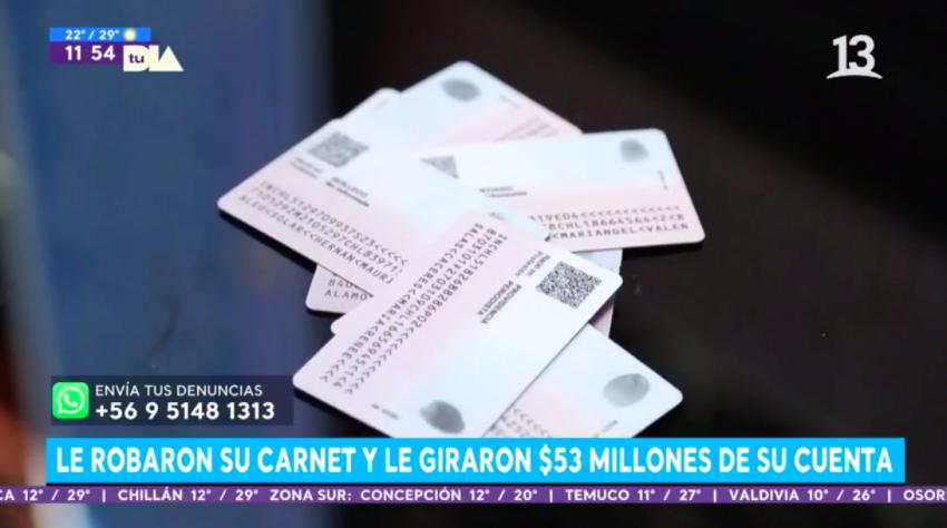 Mujer fue estafada por más de $50 millones tras robo de su carnet