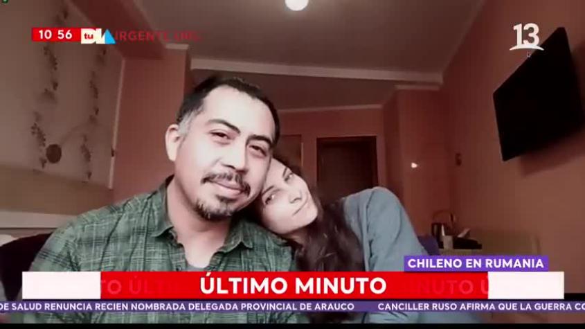 La historia de amor del chileno que huyó de Ucrania con su esposa