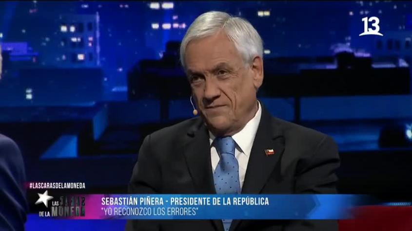 Sebastián Piñera realizó autocrítica: "Como Presidente debí haber hecho más"