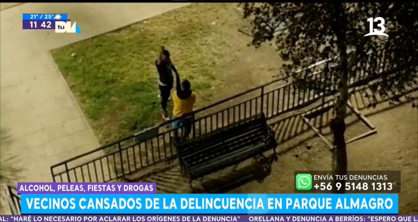 Vecinos cansados de la delincuencia en Parque Almagro