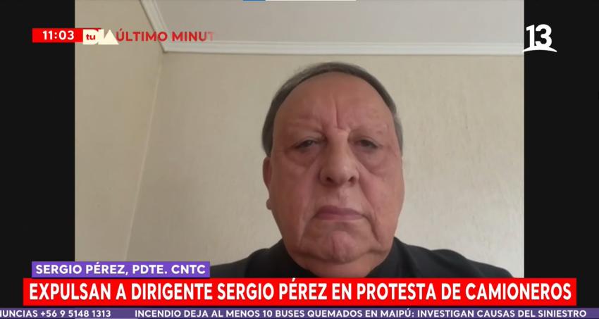Sergio Pérez tras ser expulsado por camioneros: "No tiene ninguna importancia"