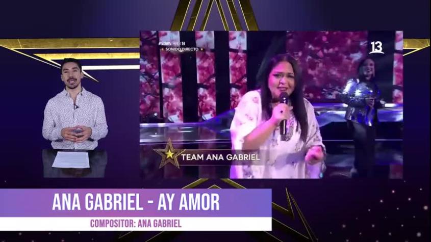 "Estuvo perfecta": El jurado celebró la interpretación del Team Ana Gabriel