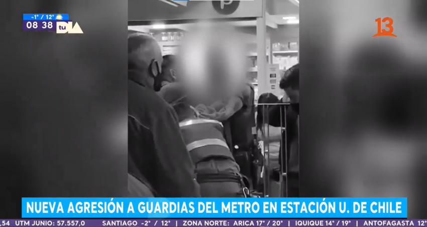 Dos guardias de Metro fueron heridos por sujetos con arma blanca