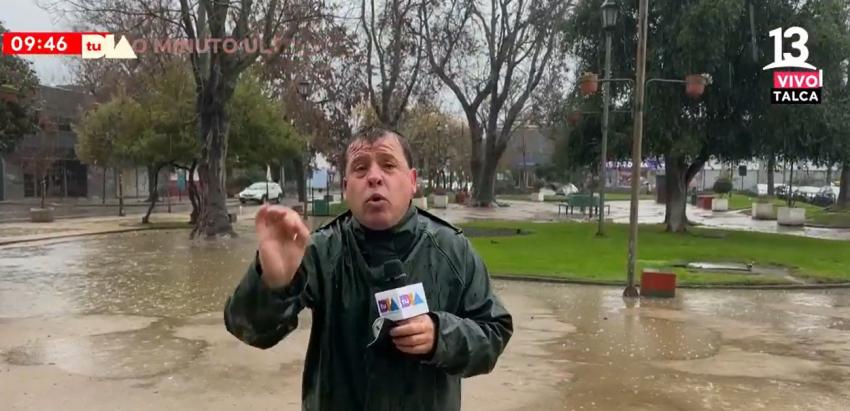 Intensas precipitaciones se registran en la ciudad de Talca