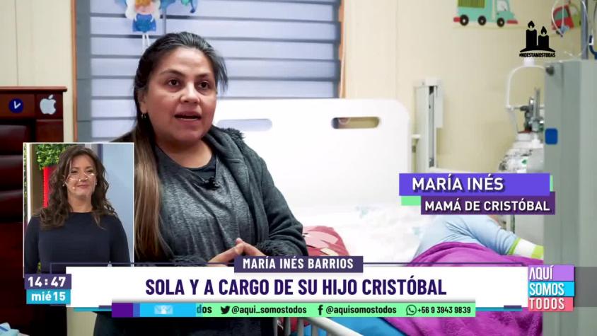 Estuvimos con María Inés y su hijo Cristóbal, que tiene necesidades especiales. 