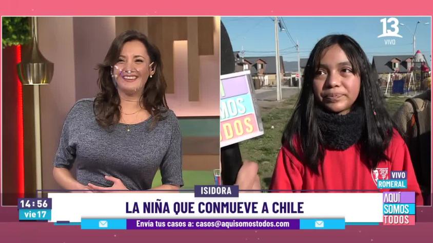 Isidora: la niña que conmueve Chile.