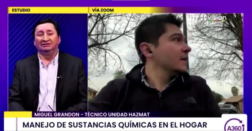 [VIDEO] "Ya conch... pasa todo": Bombero es asaltado en vivo mientras daba una entrevista en Temuco 