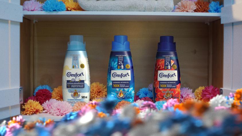 10 veces más perfume y aceite de argán que cuida tu ropa: la apuesta del nuevo suavizante Comfort concentrado ya está en Chile