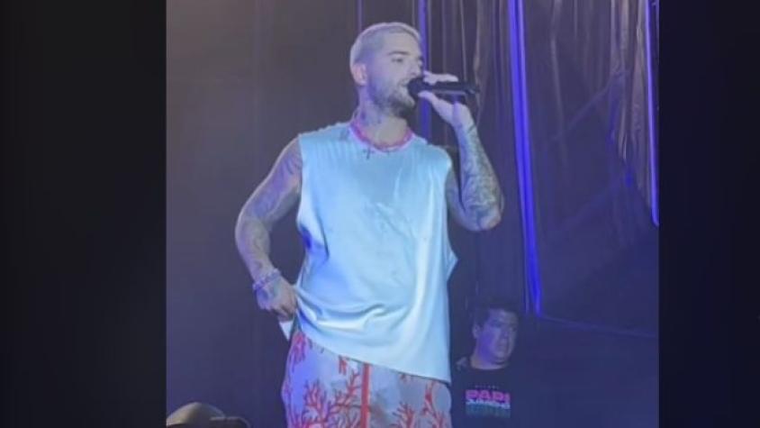 “¡Se van ya!”: Maluma se enojó con dos fans durante concierto y tomó drástica decisión