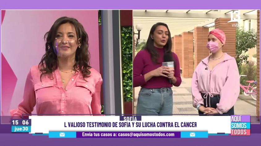 Sofía le detectaron cáncer de mama a los 24 años
