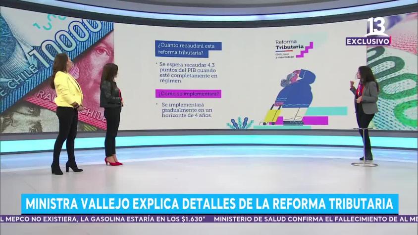  Ministra Camila Vallejo explica detalles de la Reforma Tributaria