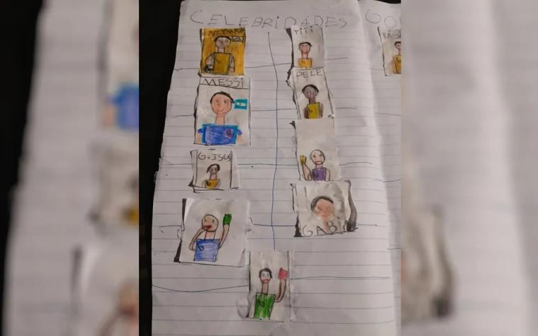 Pequeño niño creó su propio álbum del Mundial porque sus padres no podían comprarle uno 
