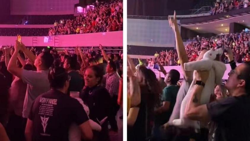 Pareja se vuelve viral tras disfrutar del concierto de Wisin y Yandel en compañía de su bebé