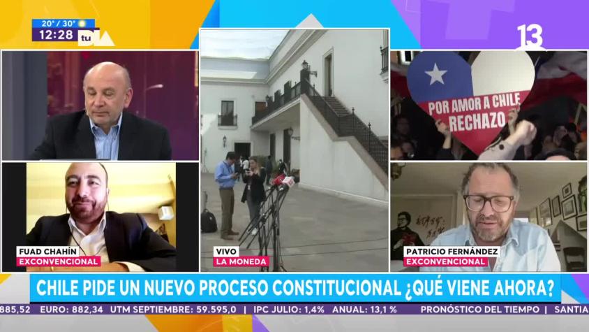 Exconvencionales Fuad Chahín y Patricio Fernández, analizan resultado de plebiscito constitucional