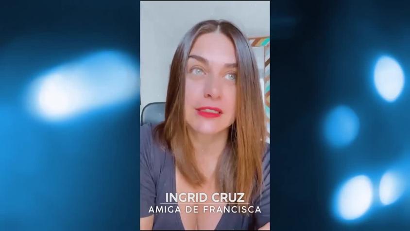  Ingrid Cruz y su cariñoso saludo a Francisca García-Huidobro
