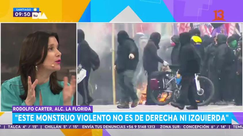 Violentos disturbios se registraron anoche en distintos puntos de Santiago
