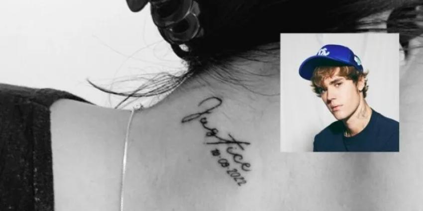 "Con un meme en el cuello": Se tatuó fecha del concierto de Justin Bieber antes de ser cancelado