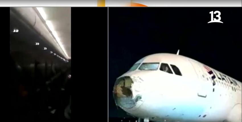 Turbulencia dejó sin nariz y motor a avión que viajaba a Asunción