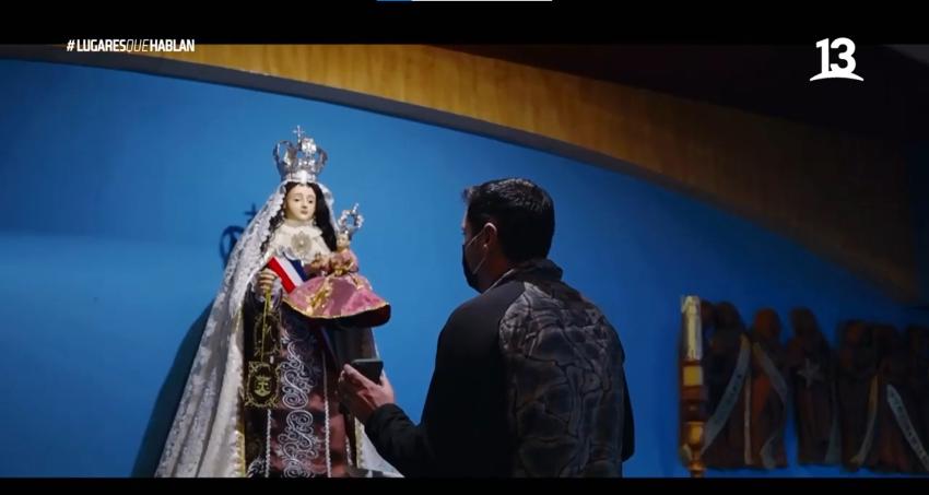 "Con amor y con fe": Pancho Saavedra presentó a su hija a la Virgen del Carmen 