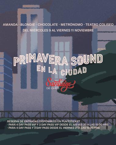 Santiago se prepara para recibir a primavera en la ciudad, antesala del Festival Primavera Sound