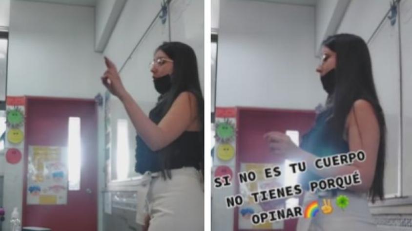 Con ingeniosa canción: Profesora chilena enseña a sus estudiantes a no opinar sobre cuerpos ajenos