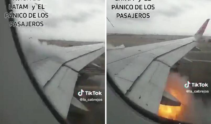 Pasajero grabó el momento del choque de avión en aeropuerto en Lima