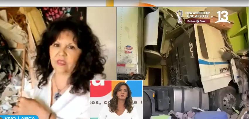 ¿Se imagina vivir con un camión incrustado en su casa?