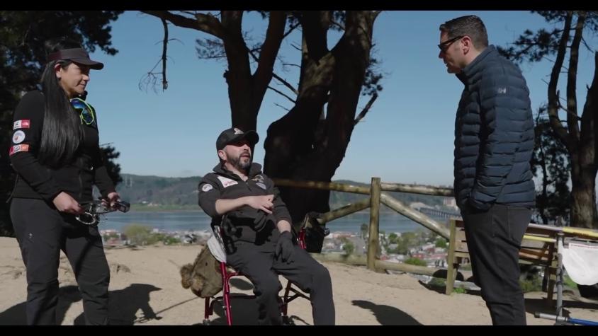 Pancho conoce a Gabriel, un montañista con discapacidad que entrena para subir Torres del Paine