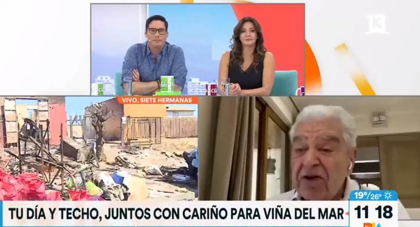 Don Francisco por incendio en Viña: “un tremendo problema de vivienda en Chile”