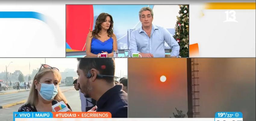 ¡Cuidado! Santiago amaneció con nube de humo que podría afectar la salud