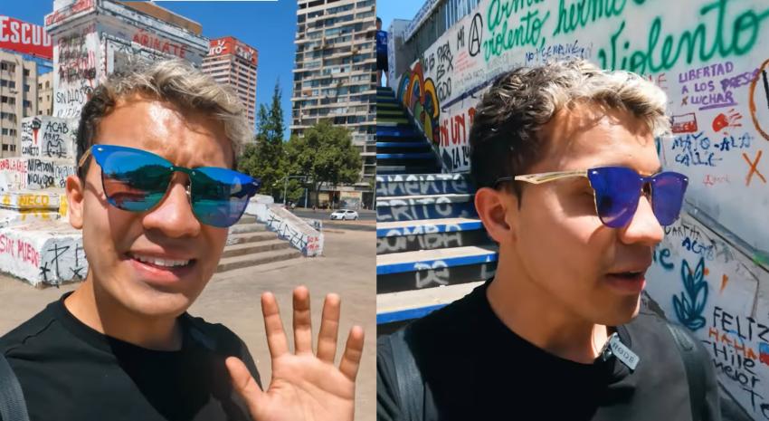 "Santiago tiene otra cara": Youtuber extranjero quedó sorprendido con "lado oscuro" de Chile